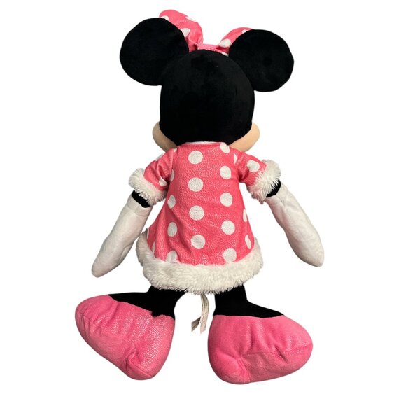 DISNEY Plush Minnie Mouse 22" Pink Dress Bow and Shoes She Sits - Picture 4 of 10